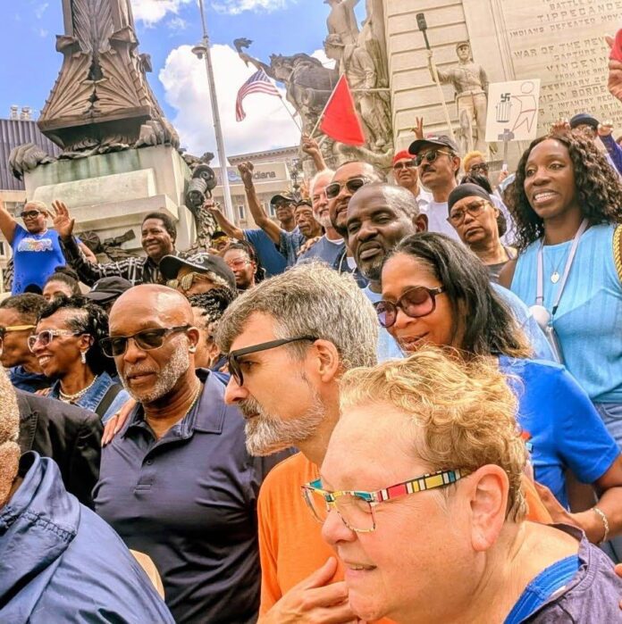 Interfaith interracial crowd