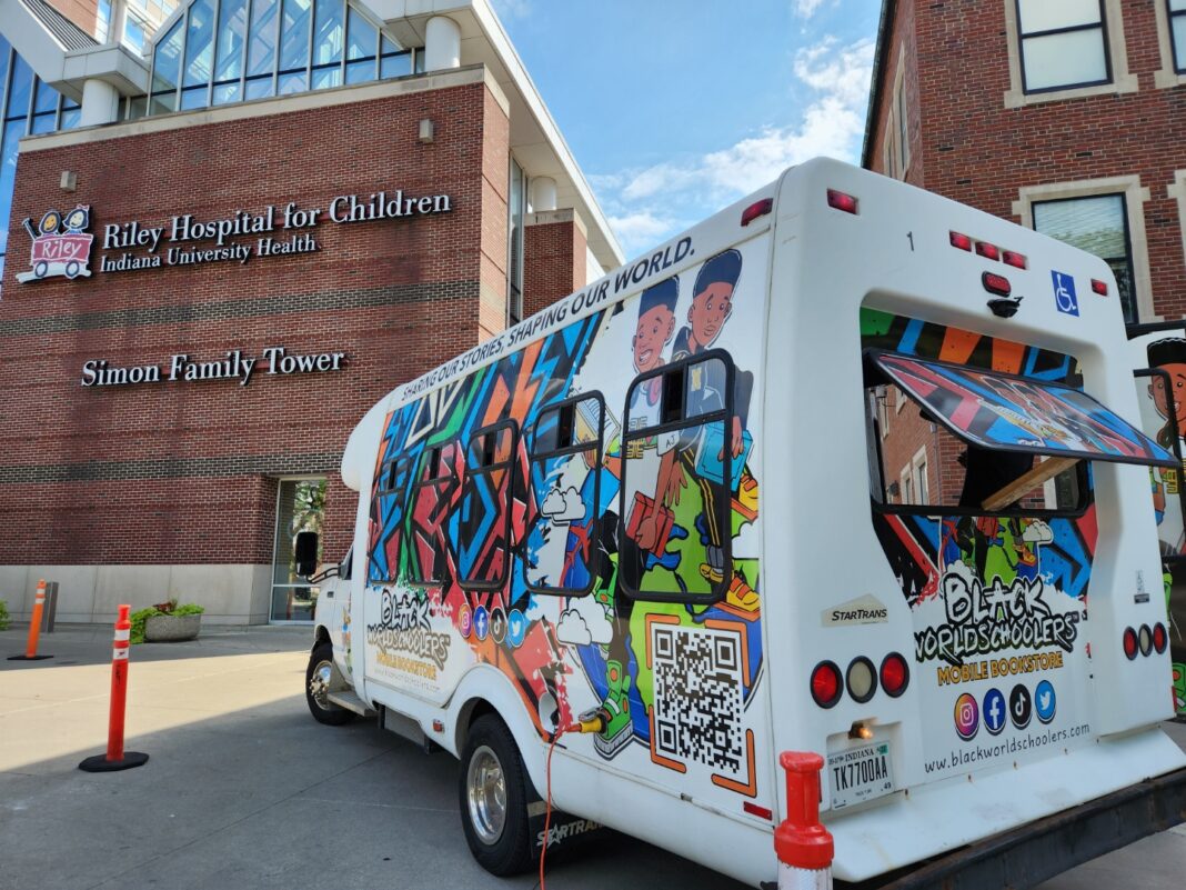 Black WorldSchoolers is Indiana's first mobile bookstore, bringing Hoosiers Black-centered stories with "ice cream truck energy." (Photo/Natalie Pipkin)