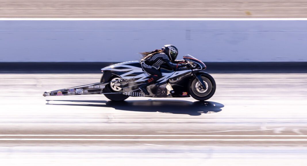 Dystany Spurlock during the 2025 NHRA U.S. Nationals at Lucas Oil Raceway in Indiana. (Photo/Walt Thomas)