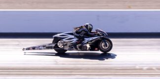 Dystany Spurlock during the 2025 NHRA U.S. Nationals at Lucas Oil Raceway in Indiana. (Photo/Walt Thomas)