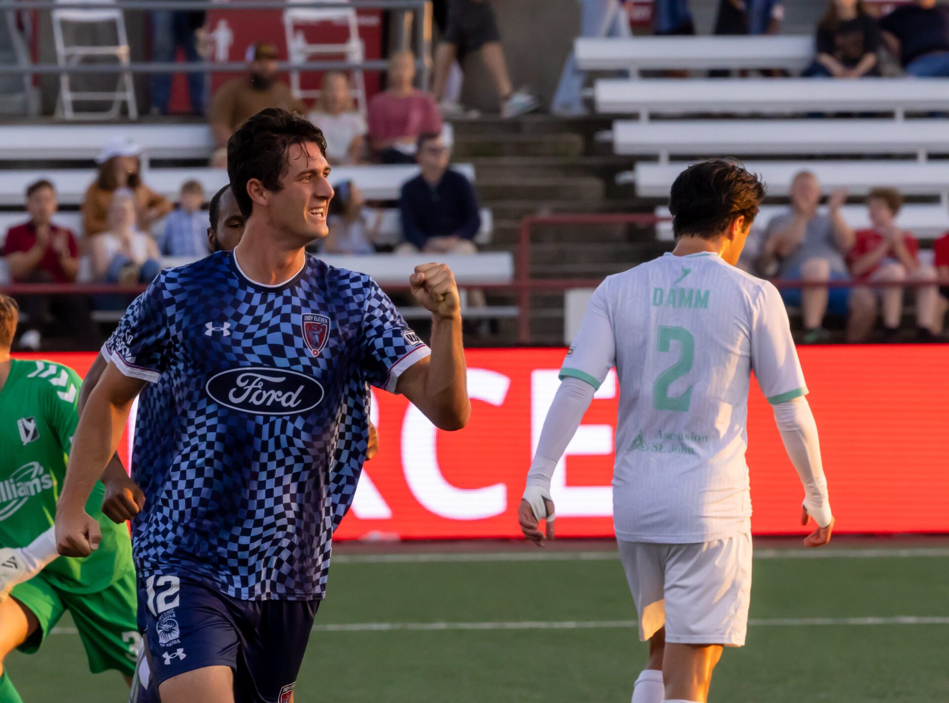 Indy Eleven FC Tulsa Soccer Match Indinapolis, Indiana.