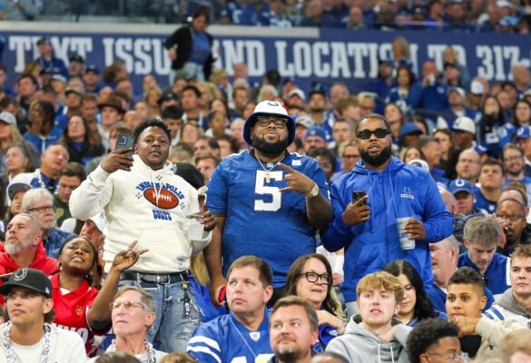 Scenes from the Indianapolis Colts versus the Tennessee Titans NFL game, held on October 26, 2025, at Lucas Oil Stadium, in downtown Indianapolis, Indiana. (Photo/David Dixon)