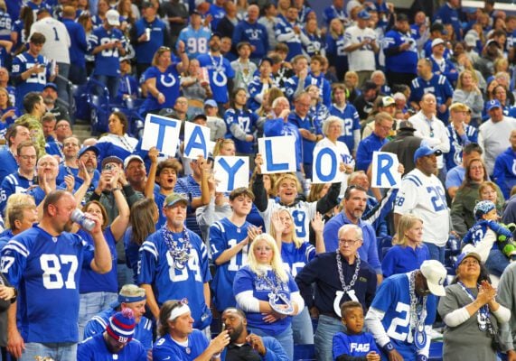 Scenes from the Indianapolis Colts versus the Tennessee Titans NFL game, held on October 26, 2025, at Lucas Oil Stadium, in downtown Indianapolis, Indiana. (Photo/David Dixon)