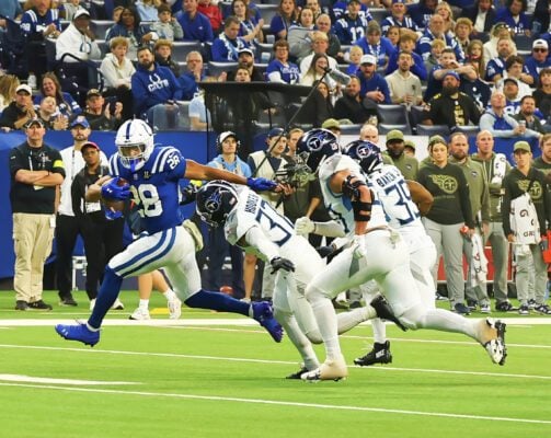 Scenes from the Indianapolis Colts versus the Tennessee Titans NFL game, held on October 26, 2025, at Lucas Oil Stadium, in downtown Indianapolis, Indiana. (Photo/David Dixon)