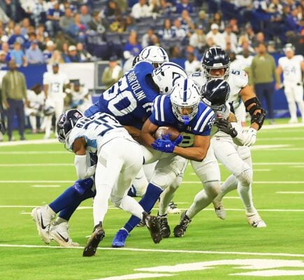 Scenes from the Indianapolis Colts versus the Tennessee Titans NFL game, held on October 26, 2025, at Lucas Oil Stadium, in downtown Indianapolis, Indiana. (Photo/David Dixon)