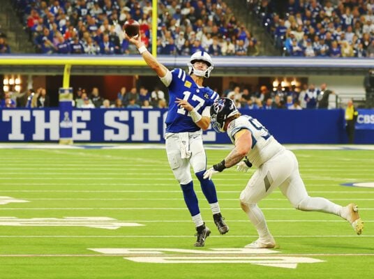 Scenes from the Indianapolis Colts versus the Tennessee Titans NFL game, held on October 26, 2025, at Lucas Oil Stadium, in downtown Indianapolis, Indiana. (Photo/David Dixon)