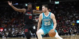 NBA former player and Butler University basketball alumni Gordon Hayward.