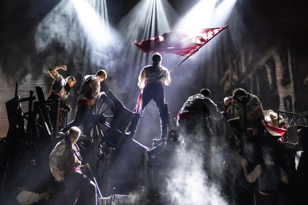 15. LES_MIS_TOUR_0753_The Barricade_Photo by Matthew Murphy_v001 The Broadway National Tour of "Les Misérables" is onstage now through Nov. 9 at Clowes Memorial Hall. (Photo/Matthew Murphy)