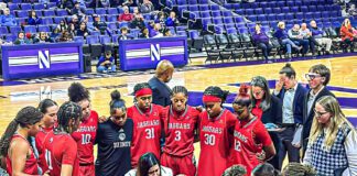 IU Indy versus Northwestern women's basketball NCAA November 2025.