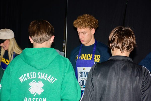 Pacers Sports & Entertainment (PS&E) Community event, feeding members of the Indianapolis community, in November of 2025 at Gainbridge Fieldhouse. Photo taken by Tiffany Nmose.