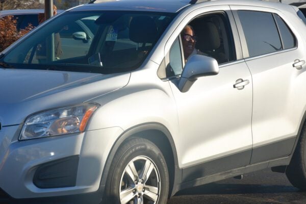 Holy Angels Catholic Church and School in Indianapolis, Indiana giving out holiday meals and turkeys to the community for 2025 Thanksgiving.
