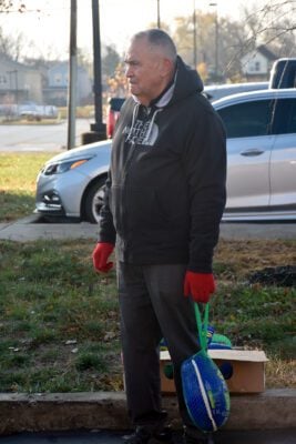 Holy Angels Catholic Church and School in Indianapolis, Indiana giving out holiday meals and turkeys to the community for 2025 Thanksgiving.