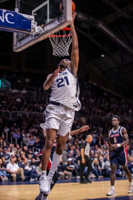Southern Indiana University versus Butler University basketball at Hinkle Fieldhouse in Indianapolis, Indiana on November of 2025.