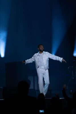 John Legend concert in Indiana in November of 2025, photo taken by Mia Moore of the indianapolis Recorder and Indiana Minority Business Magazine and their affiliates.