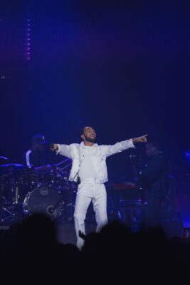 John Legend concert in Indiana in November of 2025, photo taken by Mia Moore of the indianapolis Recorder and Indiana Minority Business Magazine and their affiliates.