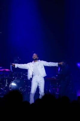 John Legend concert in Indiana in November of 2025, photo taken by Mia Moore of the indianapolis Recorder and Indiana Minority Business Magazine and their affiliates.