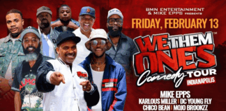 Mike Epps comedy tour February 2026 in Indianapolis.