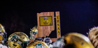 IHSAA Boy's High School Football Westfield High School Carmel High School Class 6A Sectionals Championship in November 2025 in Indiana.