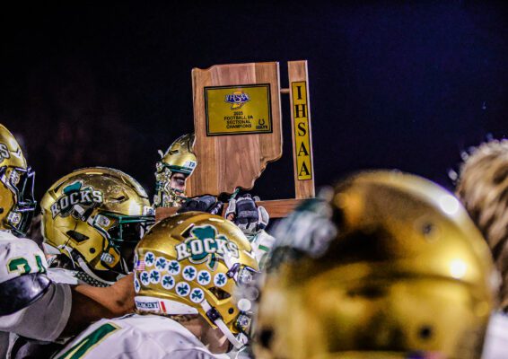 IHSAA Boy's High School Football Westfield High School Carmel High School Class 6A Sectionals Championship in November 2025 in Indiana.