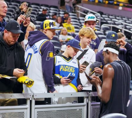 NBA Cup game between Indiana Pacers and Washington Wizards on November 28, 2025, Black Friday, at Gainbridge Fieldhouse, in Indianapolis. Photo taken by David Dixon of the Indianapolis Recorder Newspaper.