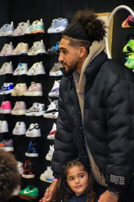 Obi Toppin at Dick's Sporting Goods in Indianapolis, Indiana in December of 2025.