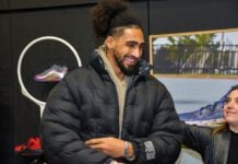 Obi Toppin at Dick's Sporting Goods in Indianapolis, Indiana in December of 2025.