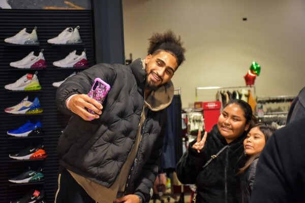 Obi Toppin at Dick's Sporting Goods in Indianapolis, Indiana in December of 2025.