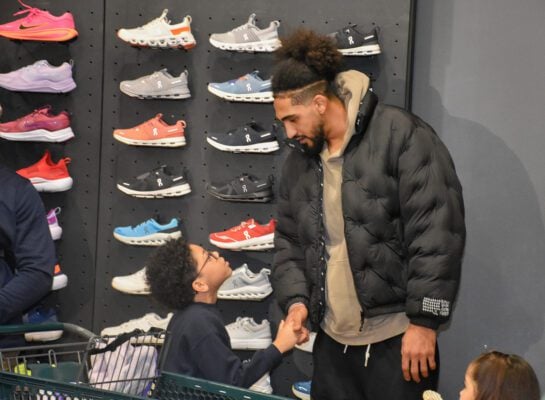 Obi Toppin at Dick's Sporting Goods in Indianapolis, Indiana in December of 2025.