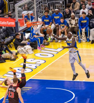 Chicago Bulls at Indiana Pacers NBA basketball game on November 29, 2025 at Gainbridge Fieldhouse, in downtown Indianapolis, IN. Photo taken by Walt Thomas of the Indianapolis Recorder.