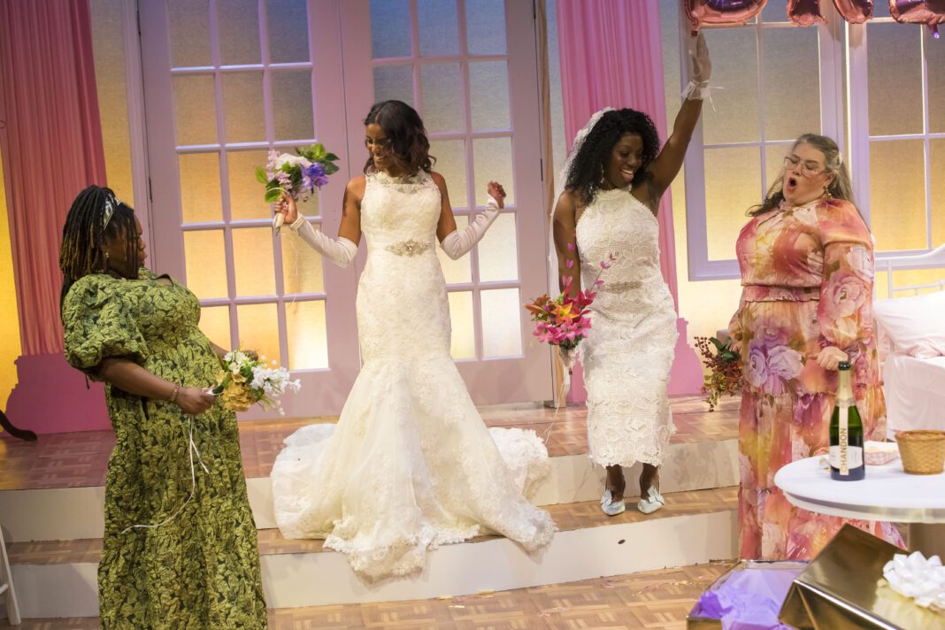 Kelli Malise, Senaite Tekle, LaKesha Lorene and Claire Wilcher in Indy Shakes' production of "ADO." (Photo provided/Indy Shakes)