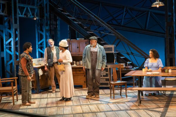 The cast of "Joe Turner's Come and Gone," onstage at the Indiana Repertory Theatre Jan. 27-Feb. 22. (Photo/Zach Rosing)