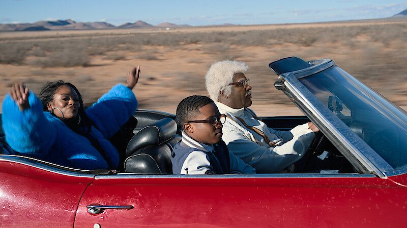 Joes college road trip A scene from Tyler Perry's Joe's College Road Trip, released in 2026.
