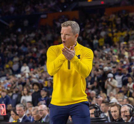 Dusty May of Michigan University basketball in April 2026.