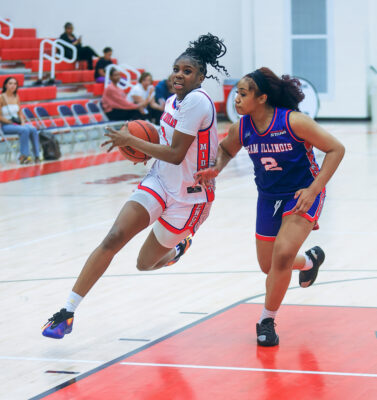 Lola Lampley (Lawrence Central) (LSU Commit) during the 2026 Prep Ball Stars Midwest Challenge in Indianapolis, Indiana. (photo/David Dixon)