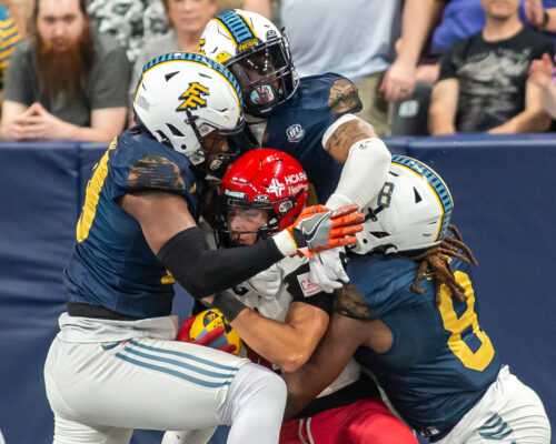 Fishers Frieght versus Jacksonville Sharks Arena (Indoor) football game in May of 2026 in Fishers, Indiana.
