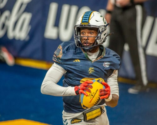 Fishers Frieght versus Jacksonville Sharks Arena (Indoor) football game in May of 2026 in Fishers, Indiana.