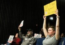 City officials put pause on data centers Residents opposed to a proposed data center in Martindale-Brightwood attend a City-County Council meeting Monday, May 4, 2026 where the council approved Metrobloks' rezoning request. (Photo/WFYI)