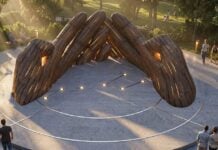 Aaron S. Coleman's rendering of "Hold the Stars," an art installation paying homage to the City of Westfield's involvement in the Underground Railroad. (Image provided/City of Westfield)