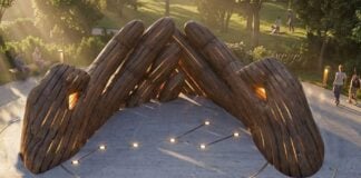 Aaron S. Coleman's rendering of "Hold the Stars," an art installation paying homage to the City of Westfield's involvement in the Underground Railroad. (Image provided/City of Westfield)