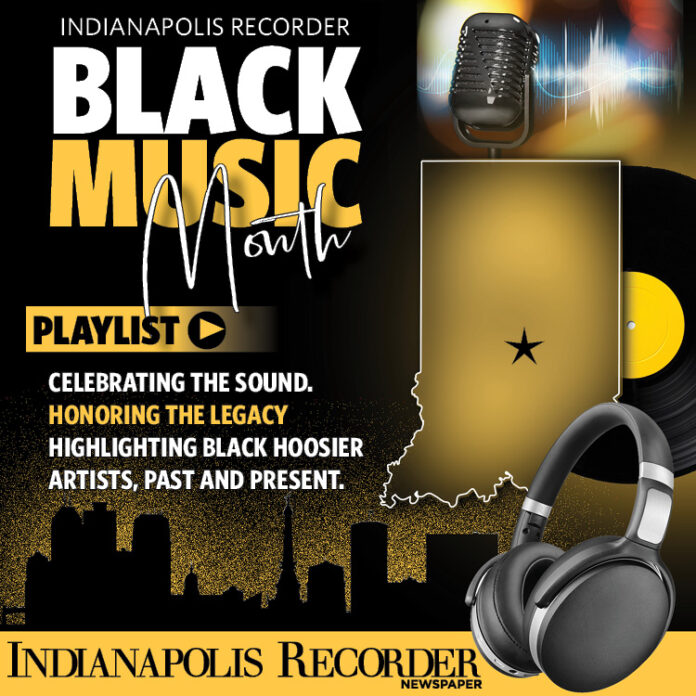 The Recorder Staff put together a playlist of some of our favorite songs by Black Hoosier artists, past and present, that we’d think our community would enjoy. (Graphic/Jeana Ouattara)