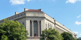 The Robert F. Kennedy Department of Justice Building, home to the headquarters of the United States Department of Justice, is located in the heart of Washington, DC. (Photo/Getty Images)