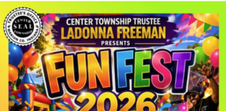 30th Anniversary Center Township Fun Fest, presented by Center Township Trustee LaDonna Freeman takes place 11 a.m. to 3 p.m. on June 13. (Flyer provided/Center Township Trustee's Office)