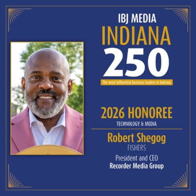 President & CEO of Recorder Media Group Robert Shegog. (Photo/IBJ)