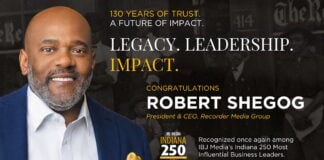 President & CEO of Recorder Media Group Robert Shegog. (Photo/IBJ)
