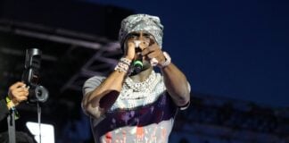 Chief Keef performing at a concert.