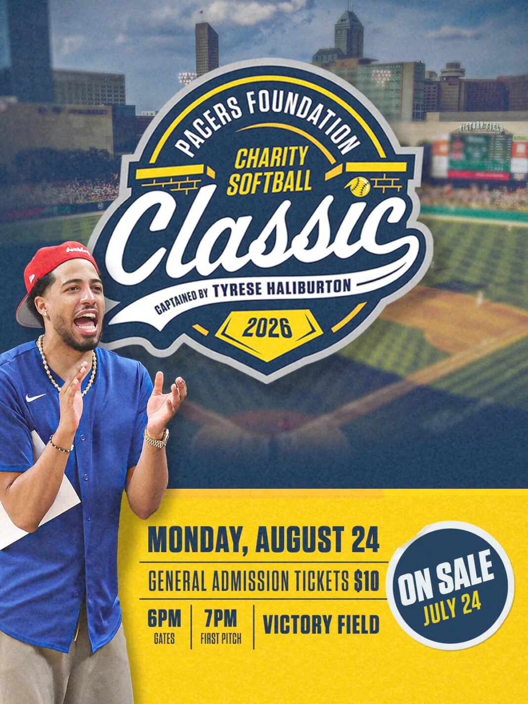 Charity softball Game Pacers Pacers Foundation's Charity Softball Classic 2026. (Photo via Pacers Foundation)