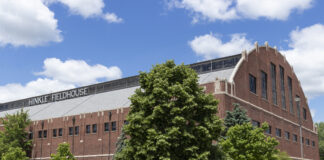 Hinkle Fieldhouse at Butler University in Indianapolis, Indiana.