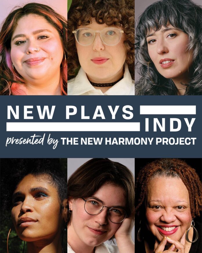 The New Harmony Project announced its 40th anniversary season, including season three of New Plays Indy. (Graphic provided/New Harmony Project)