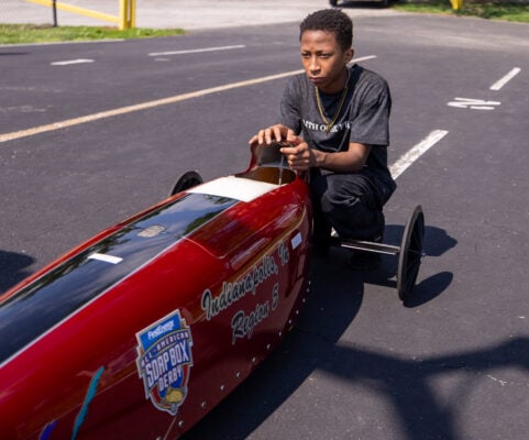 Soapbox Derby racer Shelton Taylor in 2026. (Photo/Walt Thomas)