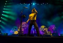 Young the Giant perform the final show of their Victory Garden tour at Everwise Amphitheater at White River State Park in Indianapolis, IN on Aug. 9, 2026. (Photo/Mia Moore)